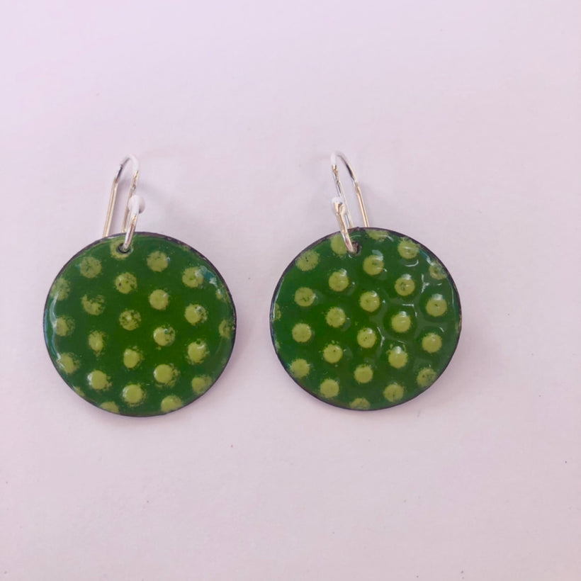 Retro Polka Dot Earrings