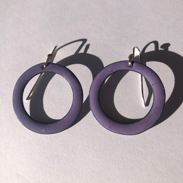 Lilac Bright Hoop Earrings Large